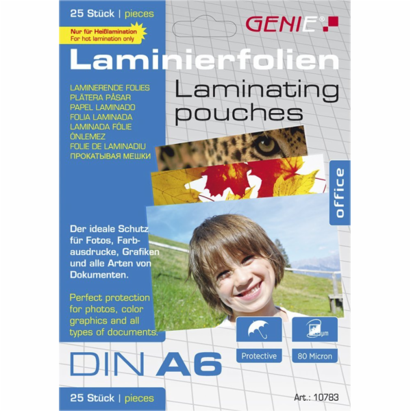 Genie Laminiertaschen laminovací fólie 25 ks A6