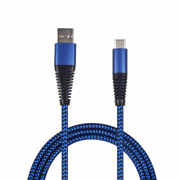 USB 2GO USB-A - USB-C kabel 1 m Modrý (795950)