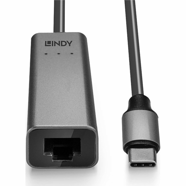 Lindy 43314 USB-C – USB adaptér RJ45 šedý (43314)