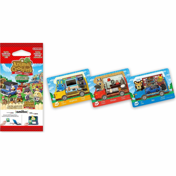 Nintendo Nintendo amiibo karty 3 ks. Zvíře C. Nový L