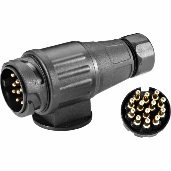 Orno Plastová zástrčka přívěsu 13pinová 12/24V 4556