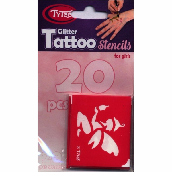 TyToo SADA TETOVACÍCH ŠABLON TYTOO PRINCESS 21 KUSŮ.