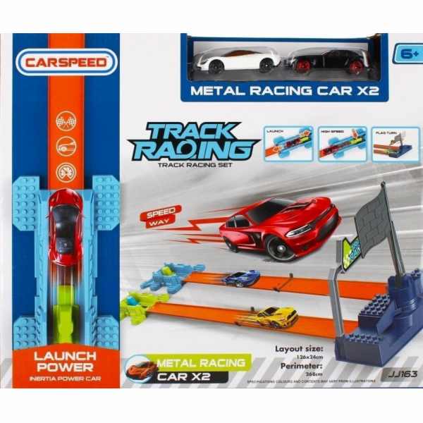 Mega Creative CAR TRACK MET AKC 35X30X8 MC WB 24