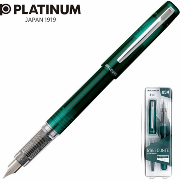 Plnicí pero Platinum Platinum Prefounte Dark Emerald, M, ...