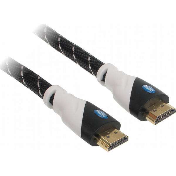 HDMI - HDMI kabel 15m stříbrný (HDMI-15-PP)