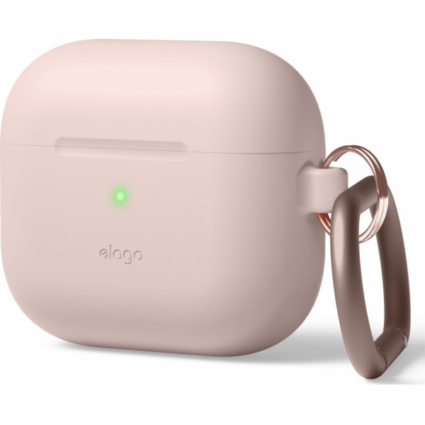 Elago Hang Silikonové ochranné pouzdro pro AirPods 3 béžové