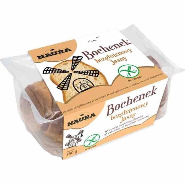 Naura Bezlepkový světlý krájený bochník 350g