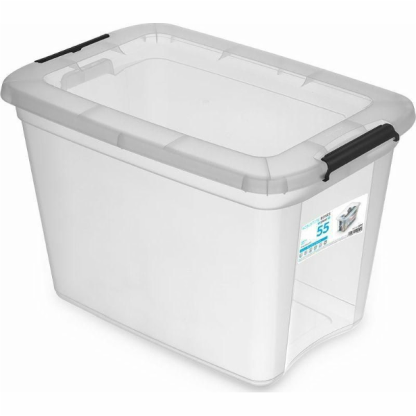 ORPLAST Nádoba s klipsy 55l RobuStore 1972 Transparent
