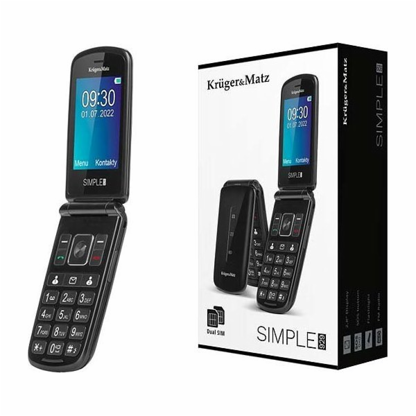 Mobilní telefon Vega Simple 929 Bez dat Dual SIM Black