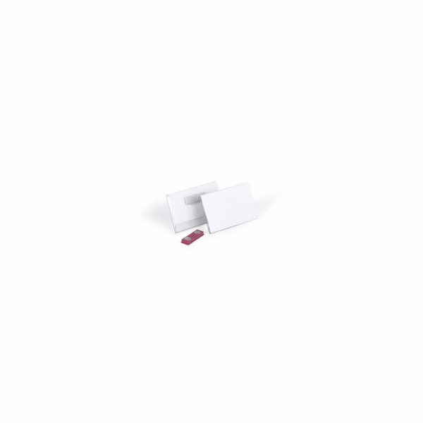Odolný DURABLE Namensschild m Magnet 54x90mm 25er Pck transp