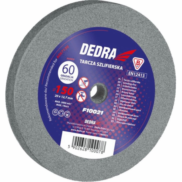 Dedra brusný kotouč 175x32x25mm, zrnitost 60 (F10030)
