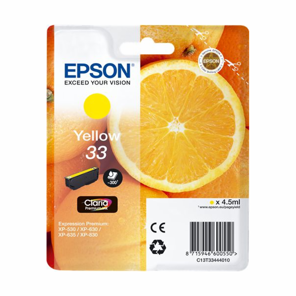 Inkoust Epson Yellow 33 (C13T33444010)
