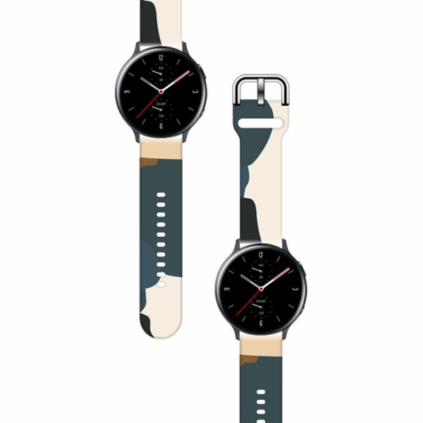 Hurtel Strap Camo Band pro Samsung Galaxy Watch 46mm sili...