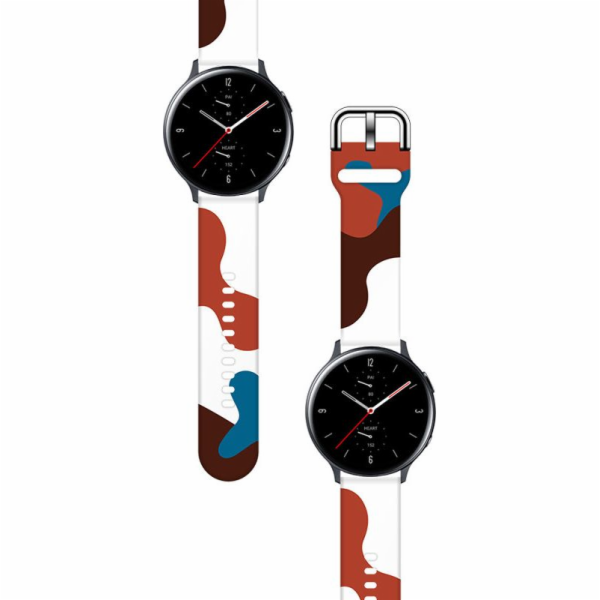 Hurtel Strap Camo Band pro Samsung Galaxy Watch 46mm sili...