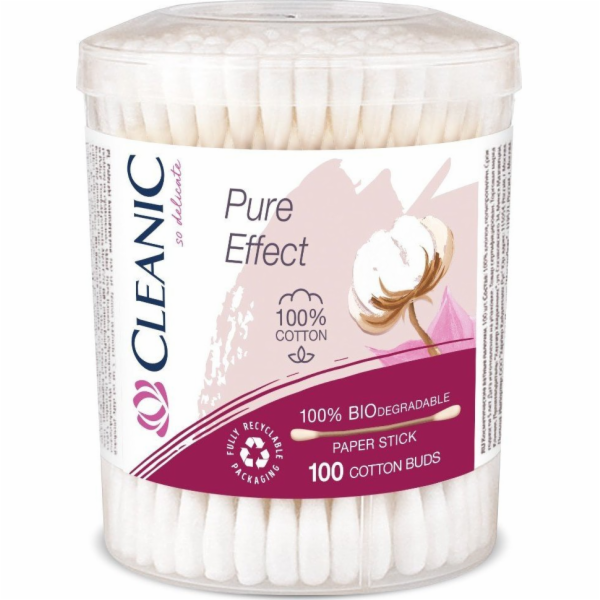 Vatové tyčinky HARPER Cleanic Pure Effect - 100% biologic...