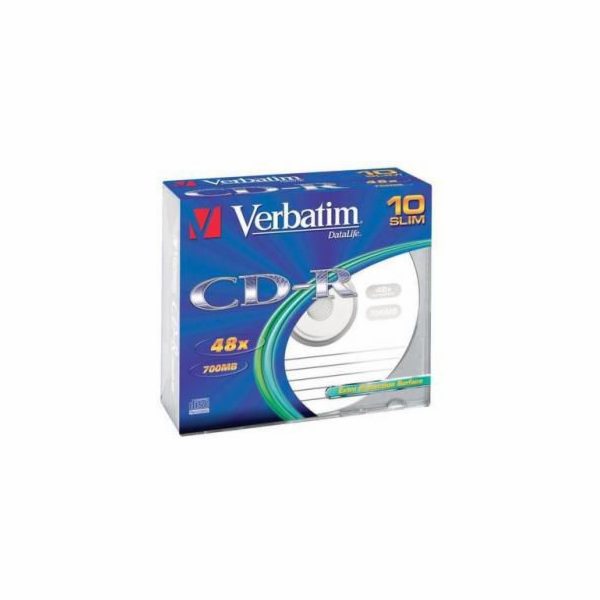 Verbatim CD-R 700 MB 48x 10 kusů (43415)