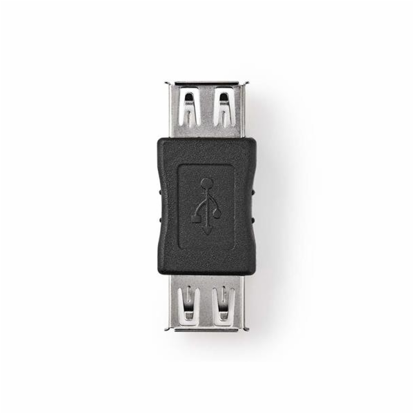 Adaptér NEDIS USB Type AF, USB Type AF, černý