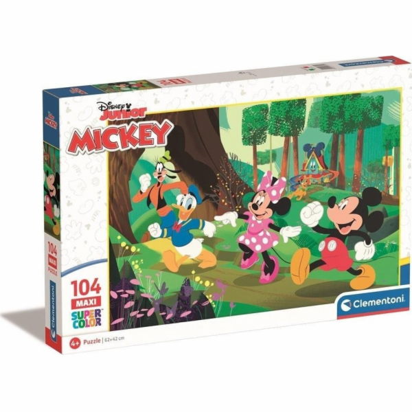 Clementoni CLE puzzle 104 maxi SuperKolor Mickey_Frien..2...