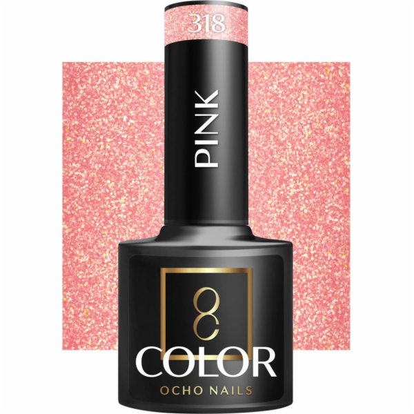 Activeshop OCHO NAILS Hybridní lak na nehty růžový 318 -5 g
