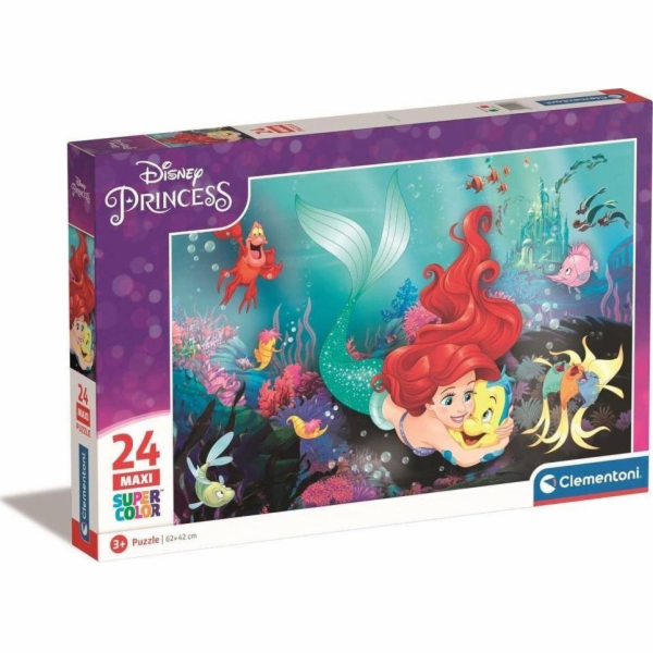 Clementoni CLE puzzle 24 maxi SuperKolor Malá mořská víla...