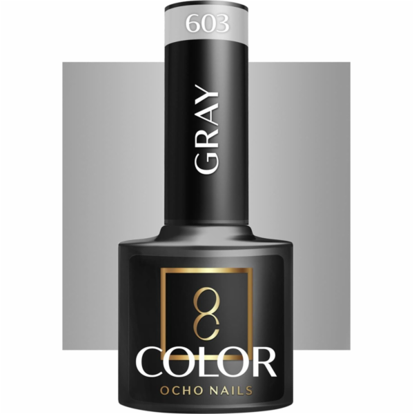 Activeshop OCHO NAILS Hybridní lak na nehty šedý 603 -5 g
