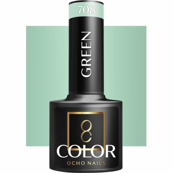 Activeshop OCHO NAILS Hybridní lak na nehty zelený 708 -5 g