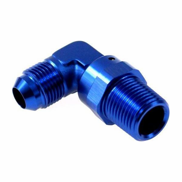 TurboWorks vnější kování 90 AN8 1/4"-18NPT