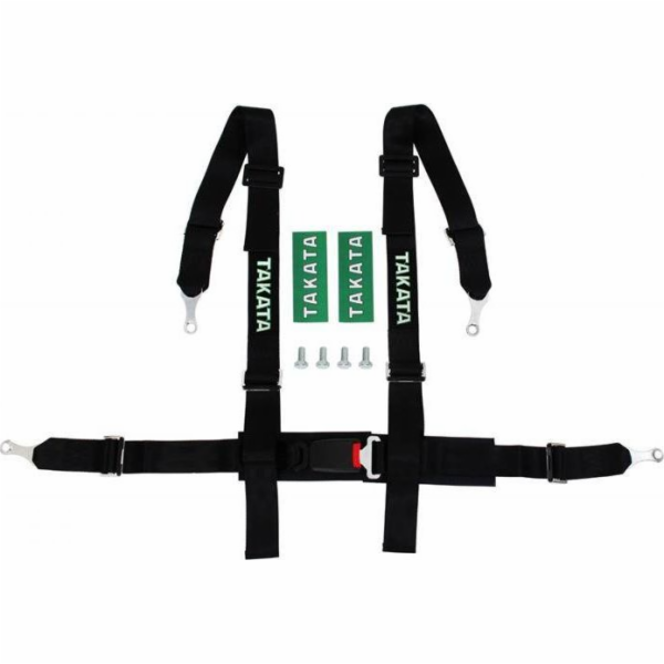 MTuning_F Sportovní opasky 4p 2" černé - Takata Replica