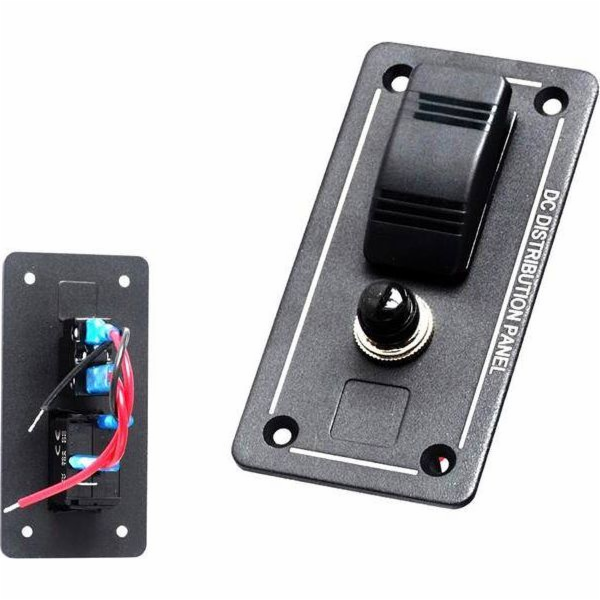 TurboWorks_F ALU spínací panel, ON-OFFx1, 1BA 10A