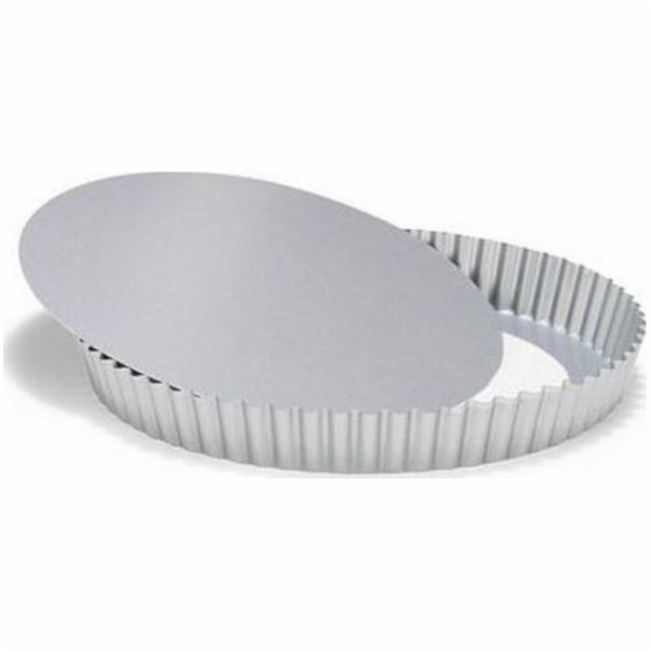 Patisse, tvar quiche, s volným dnem, 28 cm, stříbrná ocel