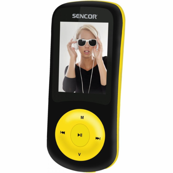 Sencor MP4 přehrávač 8GB žlutý (SFP 5870BYL)