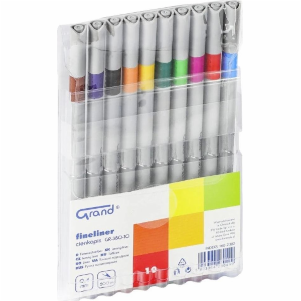 Grand Fineliner GR-380 10 barev GRAND