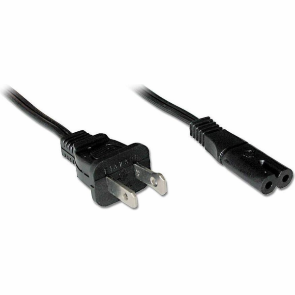Lindy US - IEC320 C7 napájecí kabel, 2m (30424)