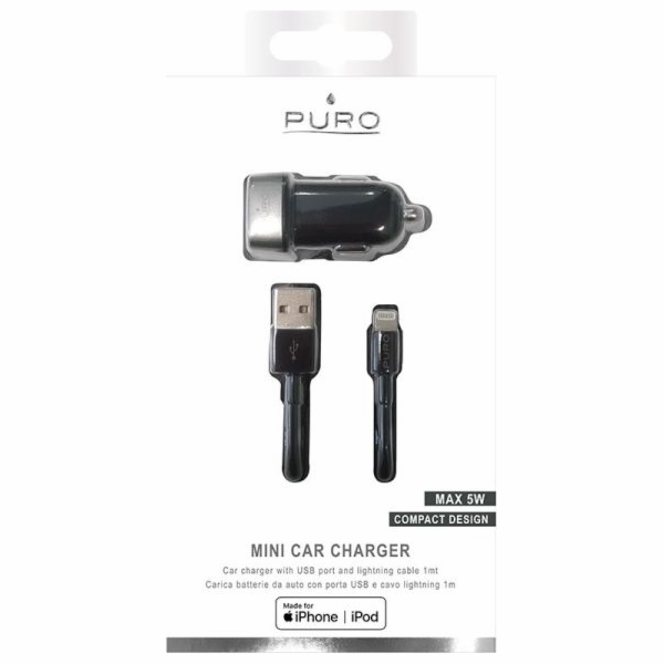 Puro Mini nabíječka 1x USB-A 1A (MCHUSBAPLTCBLK)