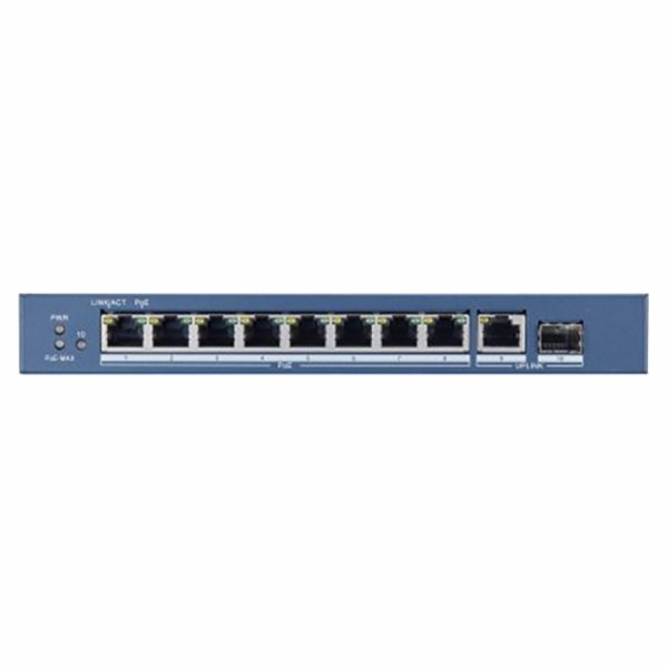 Switch Hikvision L2, Unmanaged, 8 1000M POE+1