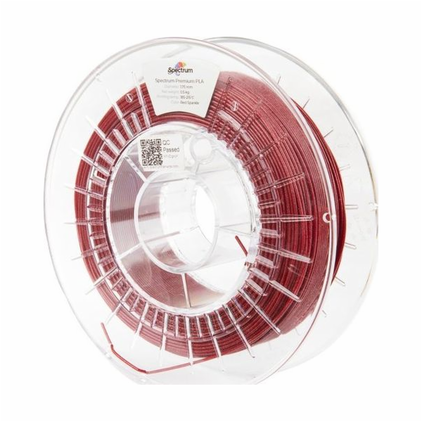 Spectrum Filament PLA Glitter 1,75mm Sparkle red 0,5kg
