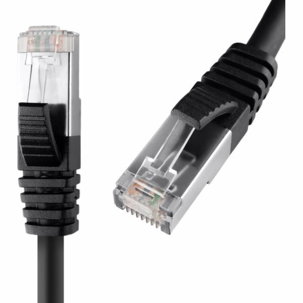 Spacetronik RJ45 kabel CAT8 S/FTP AWG26 CU LSZH černý 5m