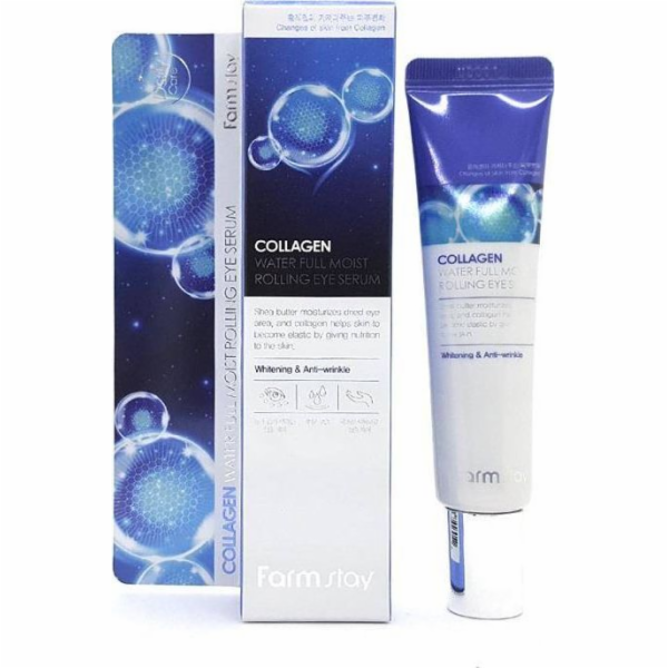 Farmstay Collagen oční sérum s válečkovým hrotem 25ml