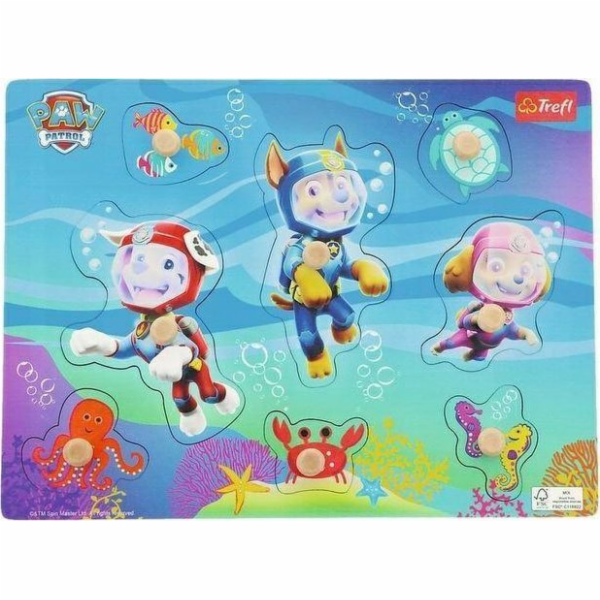 Trefl Dřevěné puzzle pro děti PREMIUM Paw Patrol packa 16316