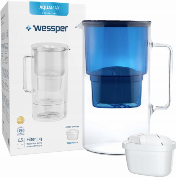 Filtrační konvice Wessper Aquamax Crystalline, tmavě modr...