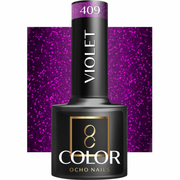 Activeshop OCHO NAILS Hybridní lak na nehty fialový 409 -5 g