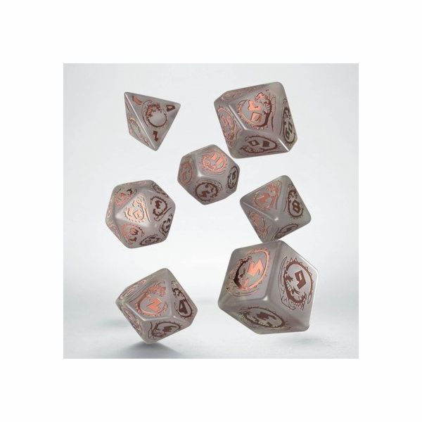 Sada kostek Q-Workshop Dragons - Quartz