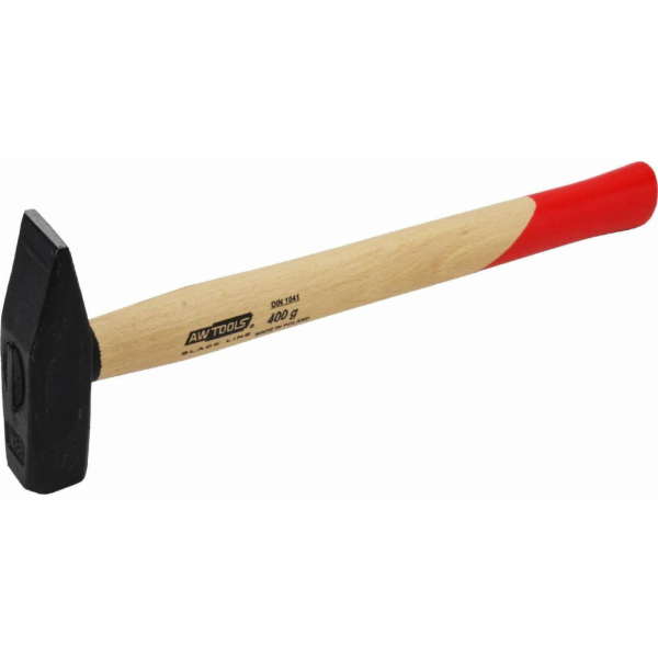 AWTools ZÁMEČNICKÉ KLADIVO 0,4 kg DŘEVĚNÁ RUKOJEŤ BLACK L...