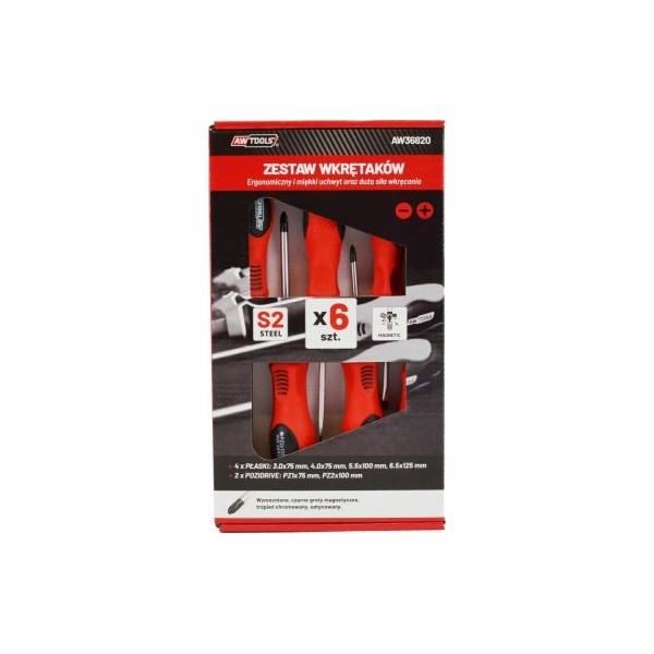 Sada šroubováků AWTools S2 6 ks. (AW36820)