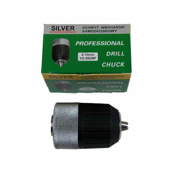 Stříbrná HLAVA VRTÁKU 13mm-1/2-SAMUPINACÍ KOV - PLAST /ST...