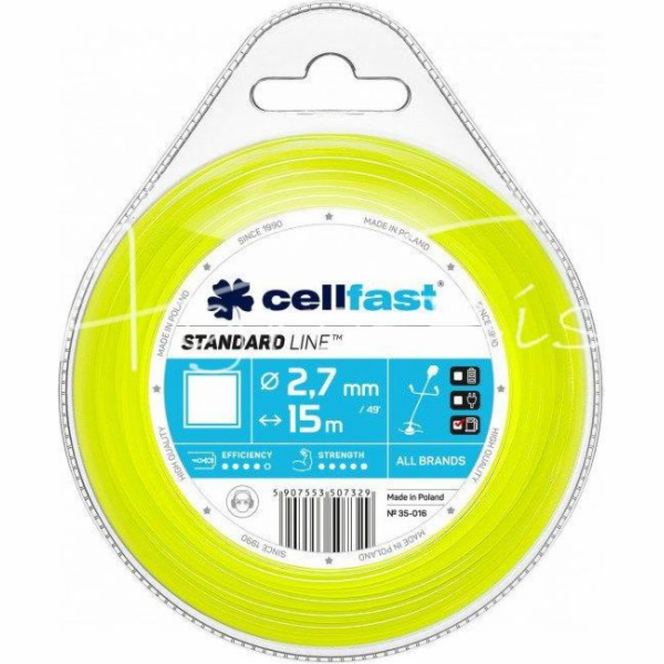 Cellfast standardní řezná čára 2,7 mm / 15 m, čtvercová (...