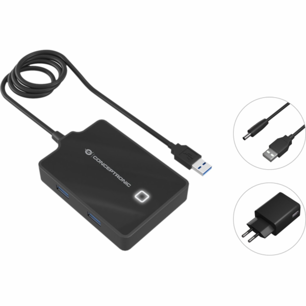 Conceptronic USB HUB CONCEPTRONIC USB-Hub 4-Port 3.0 ->4x...
