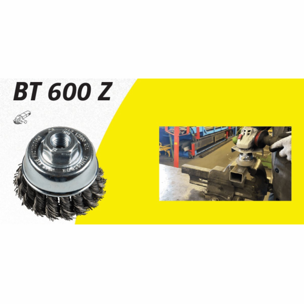Klingspor K. KARTÁČ HLAVNÍ 65mm M14 BT600Z TWISTED WIRE
