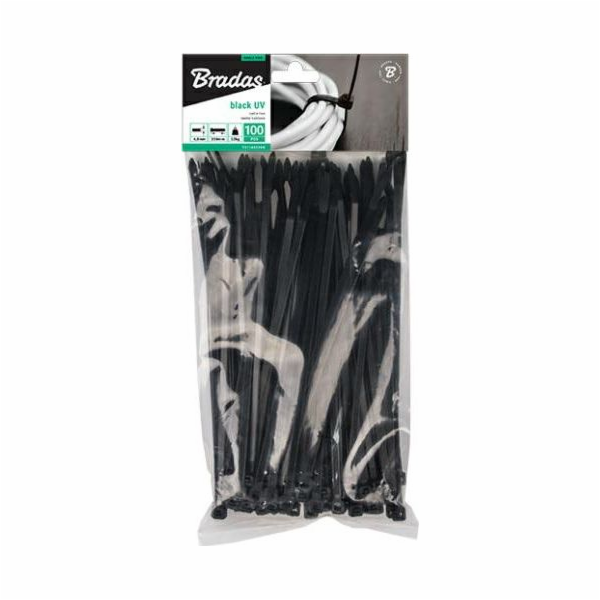 Bradas organizér Clamp band Black 100 kusů (TS1188400B)