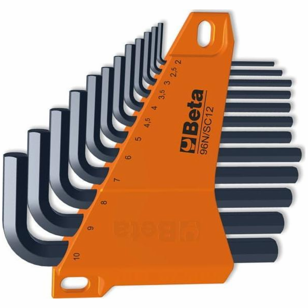 Beta Tools SADA ÚHLOVÝCH KLÍČŮ 2-10MM 12KS 96N/SC12 BETA ...